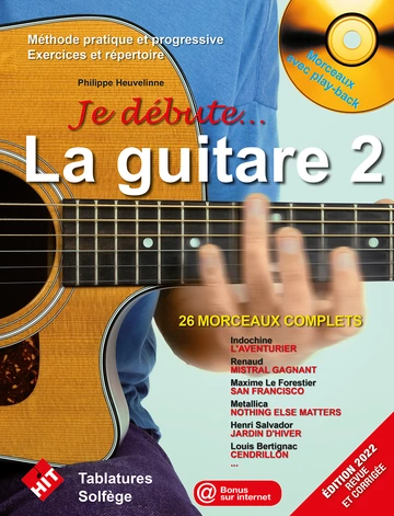 Je débute la guitare. Volume 2 (avec CD) Visuel